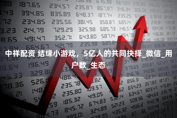 中祥配资 结缘小游戏，5亿人的共同抉择_微信_用户数_生态