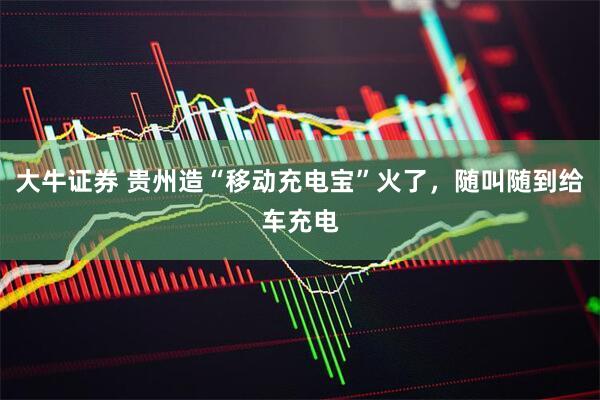 大牛证券 贵州造“移动充电宝”火了，随叫随到给车充电